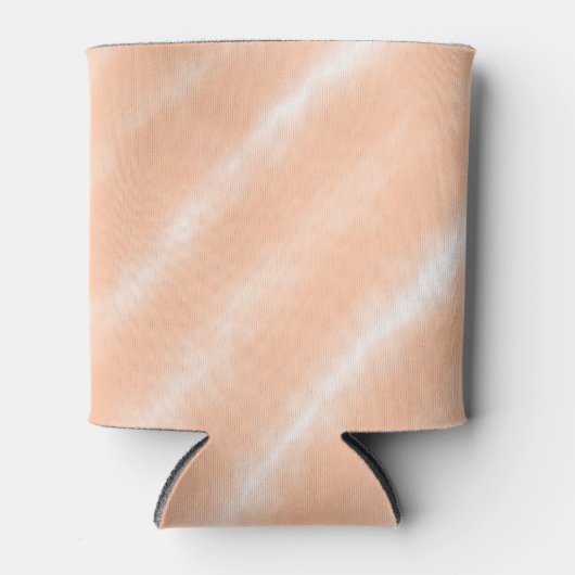 Perzik Fuzz Kleur Waterverf Abstract Patroon Blikjeskoeler (Voorkant)