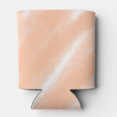 Perzik Fuzz Kleur Waterverf Abstract Patroon Blikjeskoeler (Achterkant)