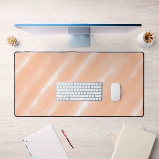 Perzik Fuzz Kleur Waterverf Abstract Patroon Bureaumat (Kantoor 1)