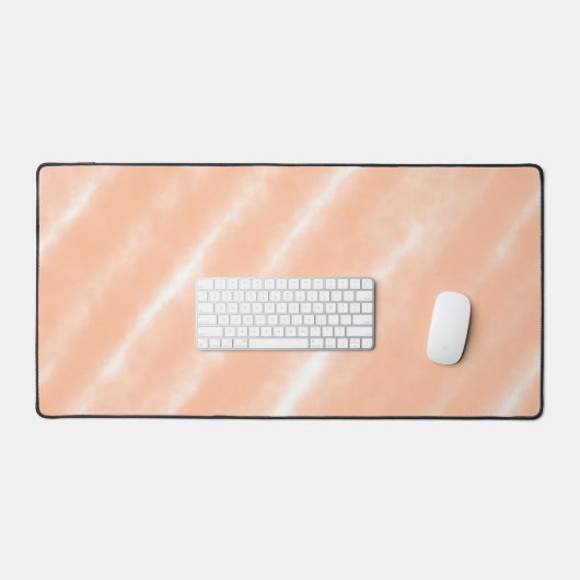 Perzik Fuzz Kleur Waterverf Abstract Patroon Bureaumat (Keyboard & Muis)