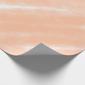 Perzik Fuzz Kleur Waterverf Abstract Patroon Cadeaupapier (Hoek)