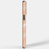 Perzik Fuzz Kleur Waterverf Abstract Patroon Case-Mate iPhone Case (Achterkant / Rechts)