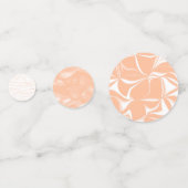 Perzik Fuzz Kleur Waterverf Abstract Patroon Confetti (Voorkanten)