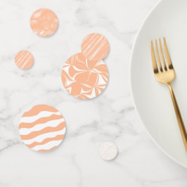 Perzik Fuzz Kleur Waterverf Abstract Patroon Confetti