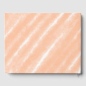 Perzik Fuzz Kleur Waterverf Abstract Patroon Gastenboek (Achterkant)