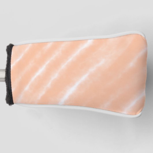 Perzik Fuzz Kleur Waterverf Abstract Patroon Golfheadcover (Voorkant)