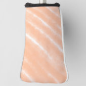 Perzik Fuzz Kleur Waterverf Abstract Patroon Golfheadcover (Draai 90)