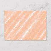 Perzik Fuzz Kleur Waterverf Abstract Patroon Informatiekaartje (Achterkant)