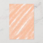 Perzik Fuzz Kleur Waterverf Abstract Patroon Informatiekaartje (Achterkant)