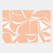 Perzik Fuzz Kleur Waterverf Abstract Patroon Inpakpapier Vel (Voorkant 2)