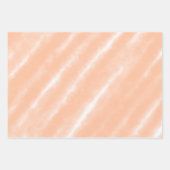 Perzik Fuzz Kleur Waterverf Abstract Patroon Inpakpapier Vel (Voorkant)