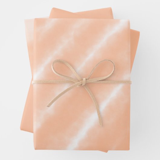 Perzik Fuzz Kleur Waterverf Abstract Patroon Inpakpapier Vel (In situ)