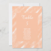 Perzik Fuzz Kleur Waterverf Abstract Patroon Kaart (Achterkant)