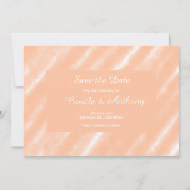 Perzik Fuzz Kleur Waterverf Abstract Patroon Kaart