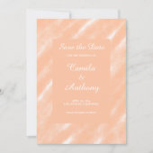 Perzik Fuzz Kleur Waterverf Abstract Patroon Kaart (Voorkant)