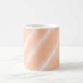 Perzik Fuzz Kleur Waterverf Abstract Patroon Koffiemok (Center)