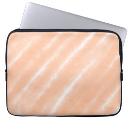 Perzik Fuzz Kleur Waterverf Abstract Patroon Laptop Sleeve