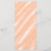 Perzik Fuzz Kleur Waterverf Abstract Patroon Menu (Achterkant)