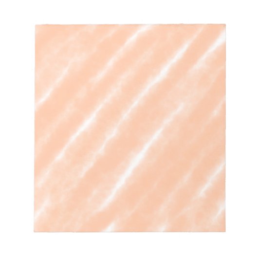 Perzik Fuzz Kleur Waterverf Abstract Patroon Notitieblok (Voorkant)