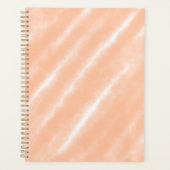 Perzik Fuzz Kleur Waterverf Abstract Patroon Planner (Voorkant)