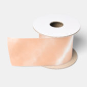 Perzik Fuzz Kleur Waterverf Abstract Patroon Satijnen Lint (Spoel)