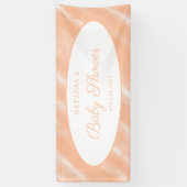 Perzik Fuzz Kleur Waterverf Abstract Patroon Spandoek (Verticaal)