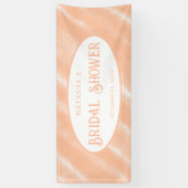 Perzik Fuzz Kleur Waterverf Abstract Patroon Spandoek (Verticaal)