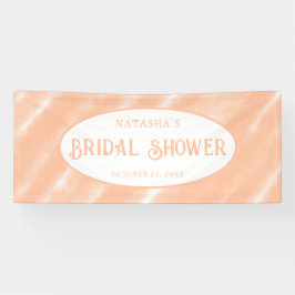 Perzik Fuzz Kleur Waterverf Abstract Patroon Spandoek