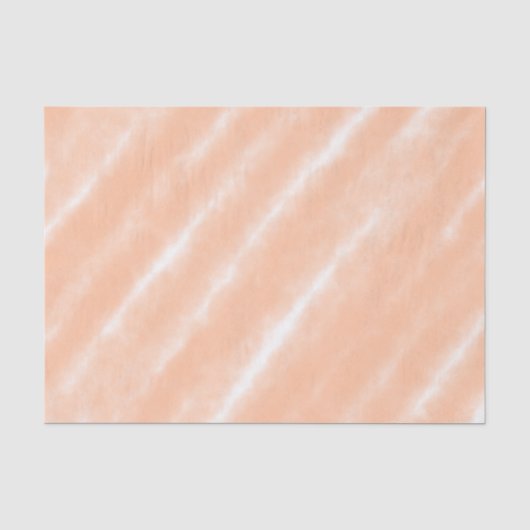 Perzik Fuzz Kleur Waterverf Abstract Patroon Tissuepapier (Voorkant)