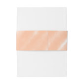 Perzik Fuzz Kleur Waterverf Abstract Patroon Uitnodigingen Wikkel (Achterkant Voorbeeld)