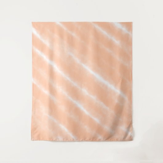 Perzik Fuzz Kleur Waterverf Abstract Patroon Wandkleed (Voorkant)