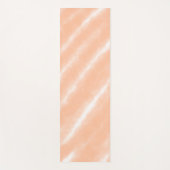 Perzik Fuzz Kleur Waterverf Abstract Patroon Yogamat (Voorkant)