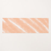 Perzik Fuzz Kleur Waterverf Abstract Patroon Yogamat (Voorkant (horizontaal))