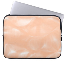 Perzik Fuzz Kleur Waterverf Abstract vervagingspat Laptop Sleeve