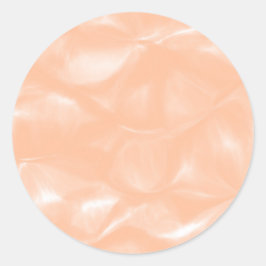 Perzik Fuzz Kleur Waterverf Abstract vervagingspat Ronde Sticker