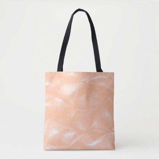 Perzik Fuzz Kleur Waterverf Abstract vervagingspat Tote Bag (Voorkant)