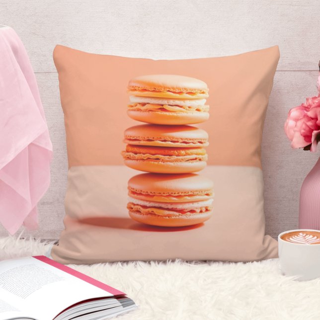 Perzik Fuzz, Macarons, Kussen (Creator heeft geüpload)
