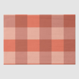 Perzik Fuzz Oranje Dambordpatroon Tissuepapier