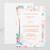 Perzik Fuzz Paddestoel Abstract Boho Woodland brui Kaart (Voorkant / Achterkant)