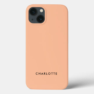 Perzik Fuzz Solid Color Naam Case-Mate iPhone Case