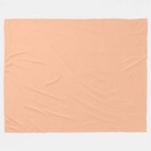 Perzik Fuzz Solid Fleece Deken (Voorkant (Horizontaal))