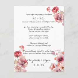 Perzik Fuzz Trouwadvies Beste Wensen  Advieskaart