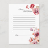 Perzik Fuzz Trouwadvies Beste Wensen  Advieskaart (Achterkant)