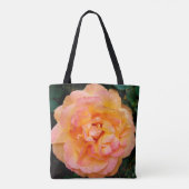 Perzik Geel Roze Blend Roos Flower Foto Tote Bag (Achterkant)
