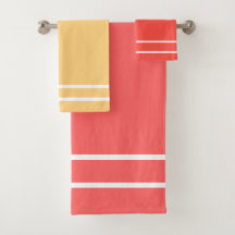 Perzik geel zomer fruit geometrisch patroon