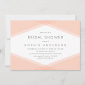 Perzik Gelaagd Geometrisch & Licht Wijze Vrijgezel Kaart (Voorkant)