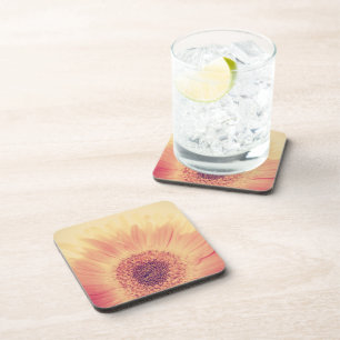 Perzik Gerbera Bloem Onderzetter