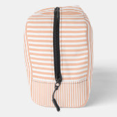 Perzik Gestreepte Monogram Make-uptas Toilettasje (Rechts)