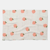 Perzik Gingham Theedoek (Horizontaal)