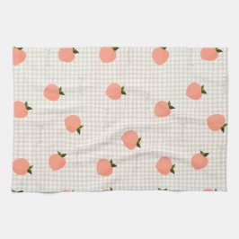 Perzik Gingham Theedoek